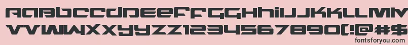 northstar Font – Black Fonts on Pink Background