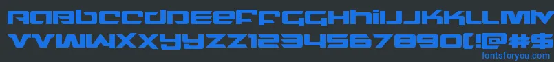 northstar Font – Blue Fonts on Black Background