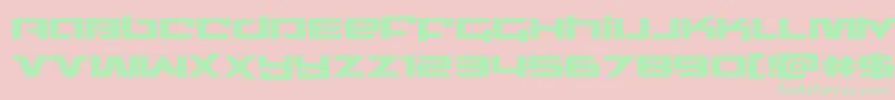 northstar Font – Green Fonts on Pink Background