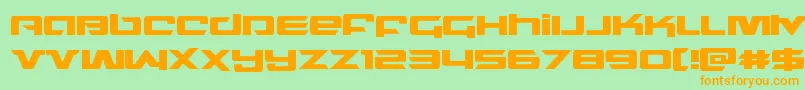 northstar Font – Orange Fonts on Green Background
