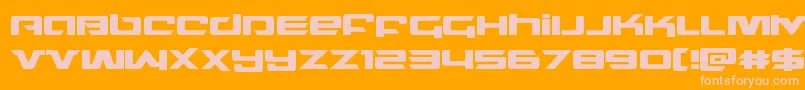 northstar Font – Pink Fonts on Orange Background