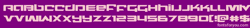 northstar Font – Pink Fonts on Purple Background