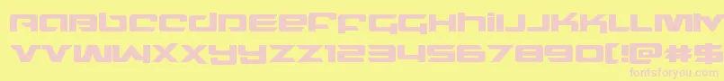 northstar Font – Pink Fonts on Yellow Background