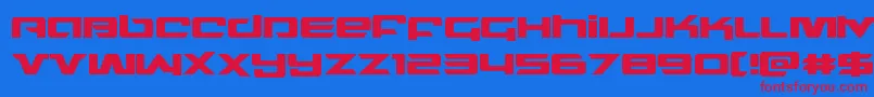 northstar Font – Red Fonts on Blue Background