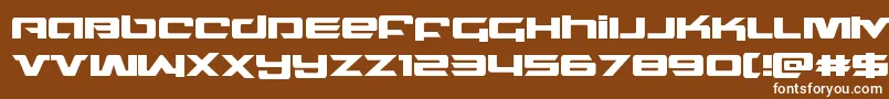 northstar Font – White Fonts on Brown Background