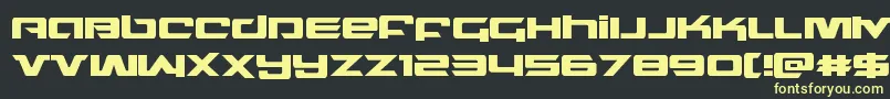northstar Font – Yellow Fonts on Black Background