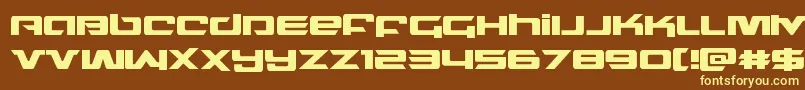 northstar Font – Yellow Fonts on Brown Background