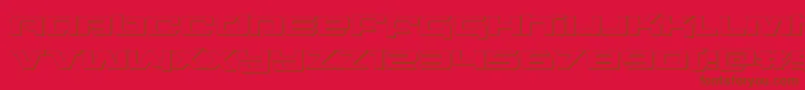 northstar3d Font – Brown Fonts on Red Background