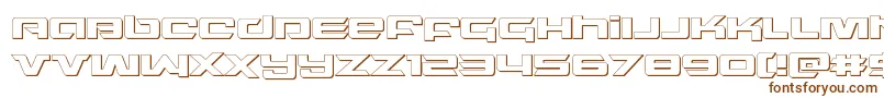 northstar3d Font – Brown Fonts on White Background
