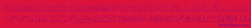 fuente northstar3d – Fuentes Moradas Sobre Fondo Rojo