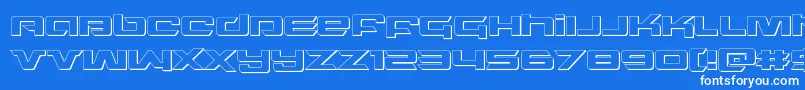 northstar3d Font – White Fonts on Blue Background