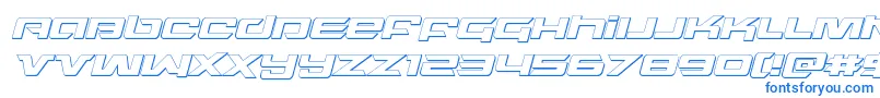 northstar3dital Font – Blue Fonts on White Background