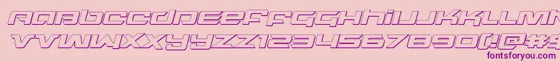 northstar3dital Font – Purple Fonts on Pink Background