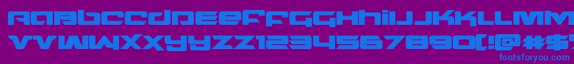 northstarbold Font – Blue Fonts on Purple Background