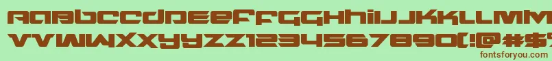 northstarbold Font – Brown Fonts on Green Background