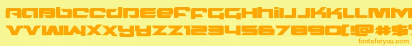 northstarbold Font – Orange Fonts on Yellow Background