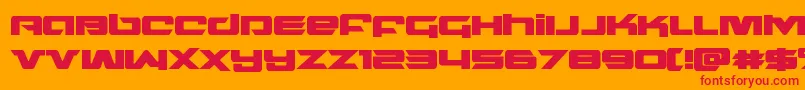 northstarbold Font – Red Fonts on Orange Background