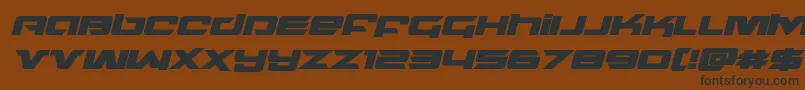 northstarboldital Font – Black Fonts on Brown Background