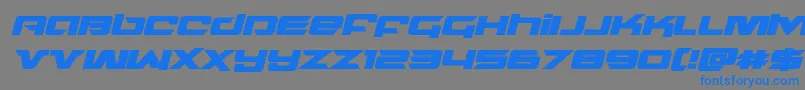 northstarboldital Font – Blue Fonts on Gray Background