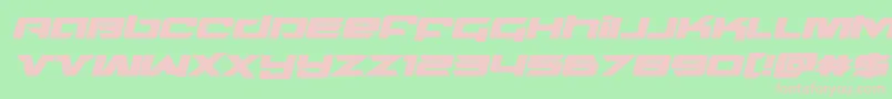 northstarboldital Font – Pink Fonts on Green Background