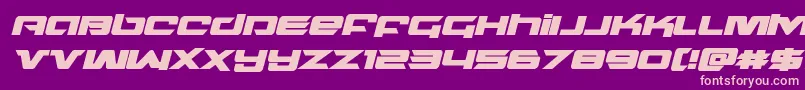 northstarboldital Font – Pink Fonts on Purple Background