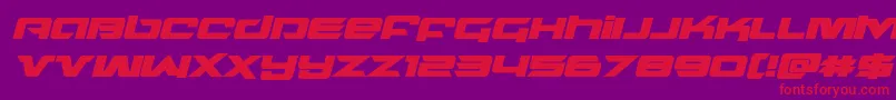 northstarboldital-fontti – punaiset fontit violetilla taustalla