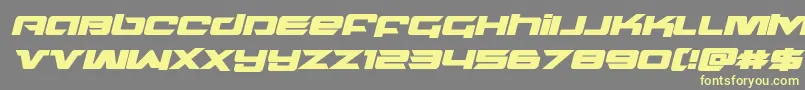 northstarboldital Font – Yellow Fonts on Gray Background
