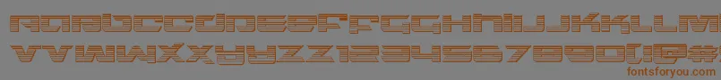 northstarchrome Font – Brown Fonts on Gray Background