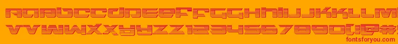 fuente northstarchrome – Fuentes Rojas Sobre Fondo Naranja