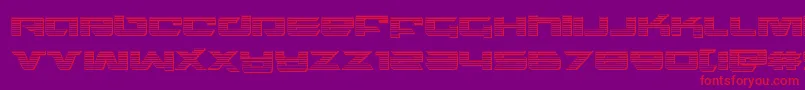 northstarchrome Font – Red Fonts on Purple Background