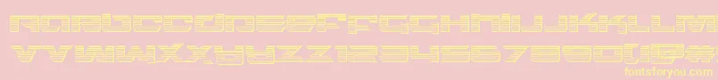 northstarchrome Font – Yellow Fonts on Pink Background