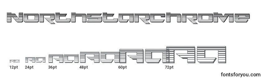 Northstarchrome (135738) Font Sizes