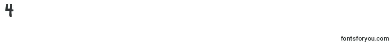 Haventsleptintwodaysshadow Font – Fonts for Digit 4