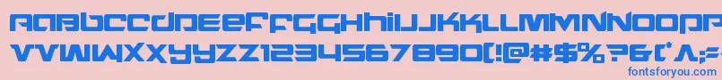 northstarcond Font – Blue Fonts on Pink Background