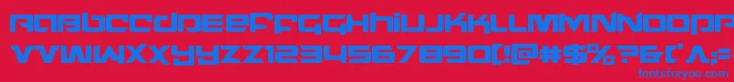 northstarcond Font – Blue Fonts on Red Background