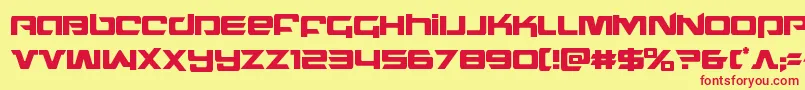 northstarcond Font – Red Fonts on Yellow Background