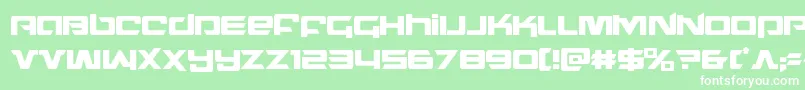 northstarcond Font – White Fonts on Green Background