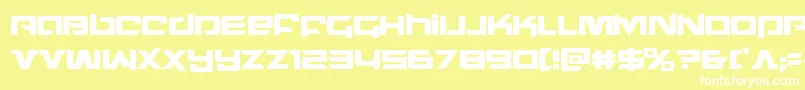 northstarcond Font – White Fonts on Yellow Background