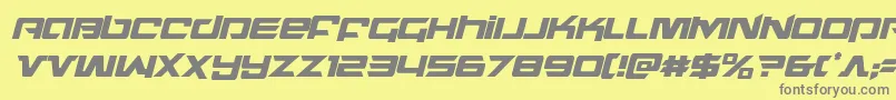 northstarcondital-Schriftart – Graue Schriften auf gelbem Hintergrund