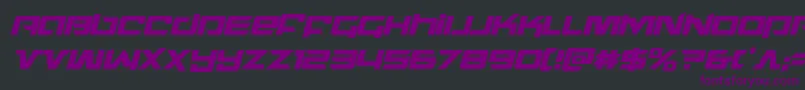 Шрифт northstarcondital – фиолетовые шрифты на чёрном фоне