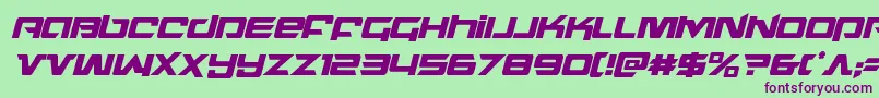 Шрифт northstarcondital – фиолетовые шрифты на зелёном фоне