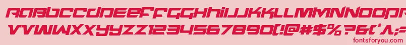 northstarcondital Font – Red Fonts on Pink Background