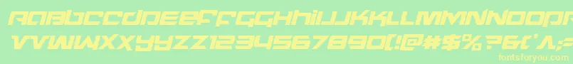 Шрифт northstarcondital – жёлтые шрифты на зелёном фоне
