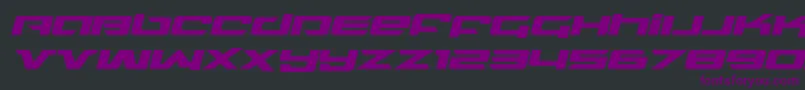 northstarexpandital Font – Purple Fonts on Black Background