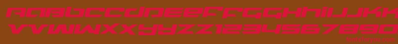 northstarexpandital Font – Red Fonts on Brown Background