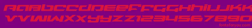 northstarexpandital Font – Red Fonts on Purple Background