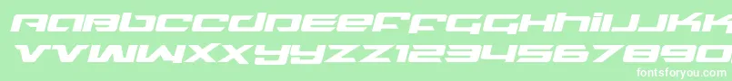 フォントnorthstarexpandital – 緑の背景に白い文字