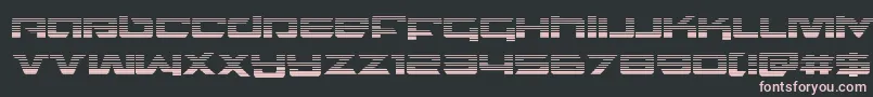 Шрифт northstargrad – розовые шрифты на чёрном фоне