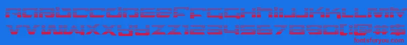 northstargrad Font – Red Fonts on Blue Background