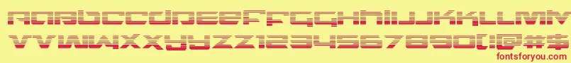 northstargrad Font – Red Fonts on Yellow Background